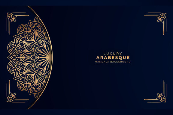 Luxury Arabesque Mandala Background