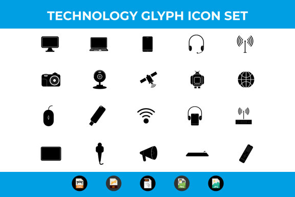 Glyph Technology and Multimedia icons