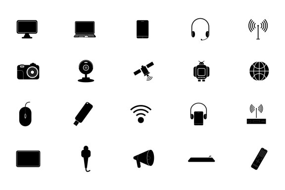 Glyph Technology and Multimedia icons