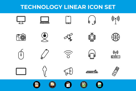 Linear Technology and Multimedia icons
