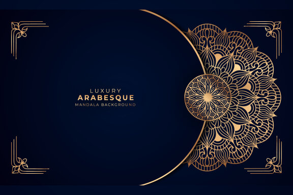Luxury Arabesque Mandala Background