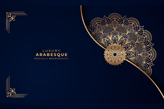 Luxury Arabesque Mandala Background