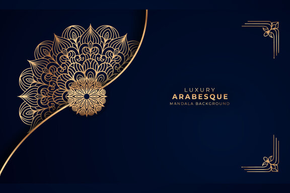 Luxury Arabesque Mandala Background