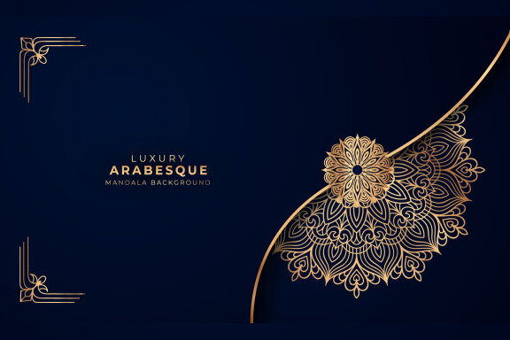 Luxury Arabesque Mandala Background