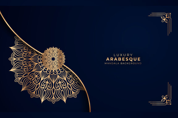 Luxury Arabesque Mandala Background