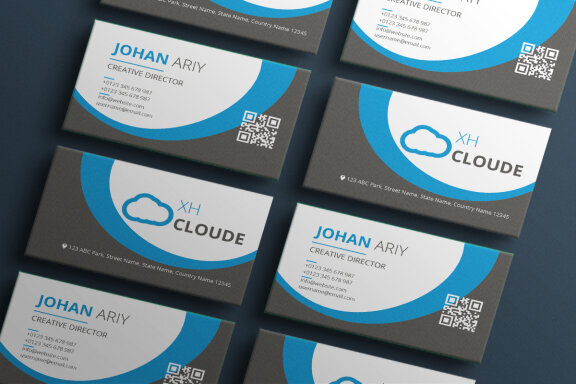 FREE Corporate Business Card Template-07
