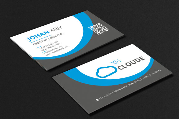 FREE Corporate Business Card Template-07