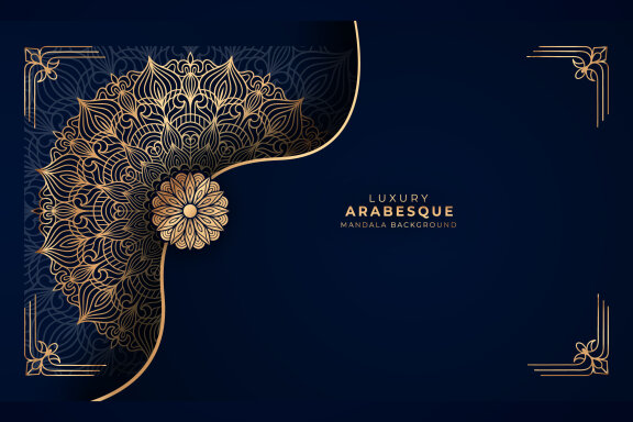 Luxury Arabesque Mandala Background