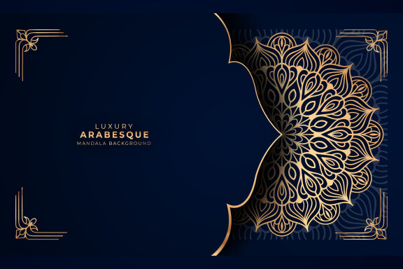 Luxury Arabesque Mandala Background