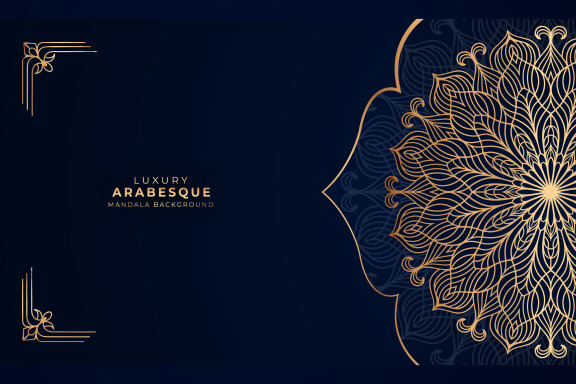 Luxury Arabesque Mandala Background