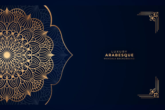 Luxury Arabesque Mandala Background