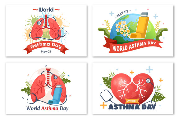 14 World Asthma Day Illustration