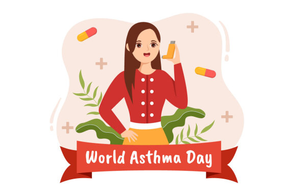 14 World Asthma Day Illustration