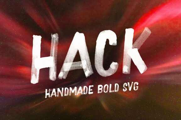 Hack Brush & SVG Font
