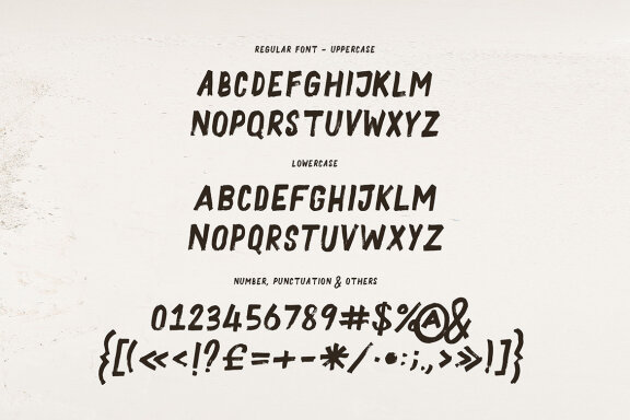 Hack Brush & SVG Font