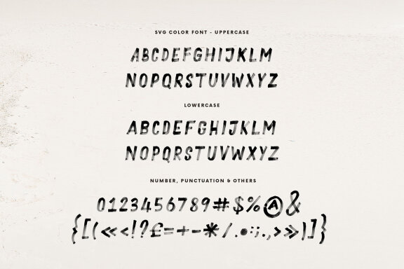 Hack Brush & SVG Font