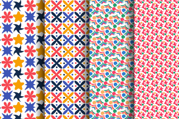 Floral Pattern and Digital Paper Bundle-03