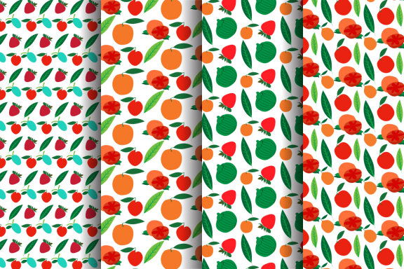 Fruit Pattern and Digital Paper Bundle-01
