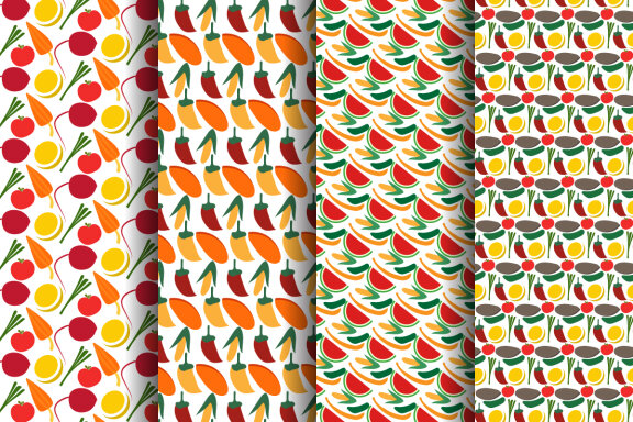 Fruit Pattern and Digital Paper Bundle-02