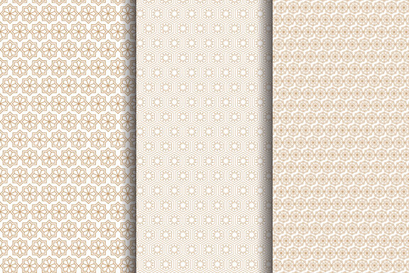 Islamic Style Seamless Patterns Set-02