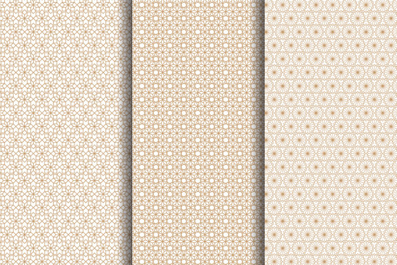 Islamic Style Seamless Patterns Set-01