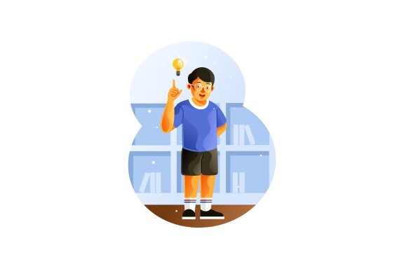 Smart nerd kid get ideas