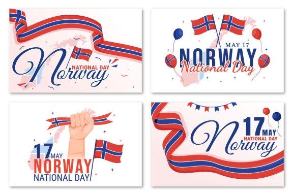 15 Norway National Day Illustration