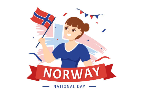 15 Norway National Day Illustration