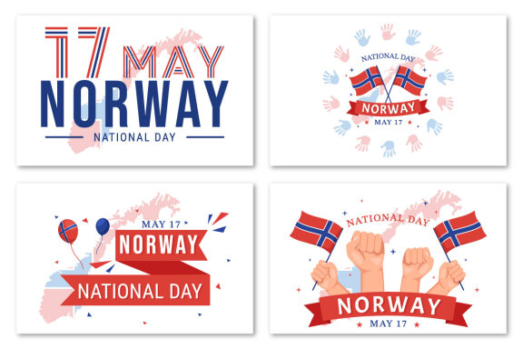 15 Norway National Day Illustration