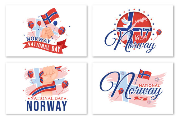 15 Norway National Day Illustration