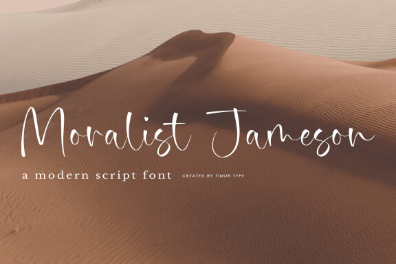 Moralist Jameson - Modern Script font