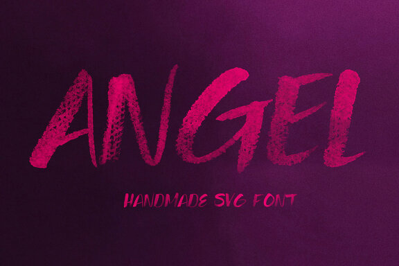 Angel Brush & SVG Font