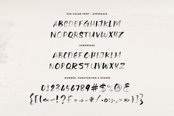 Angel Brush & SVG Font