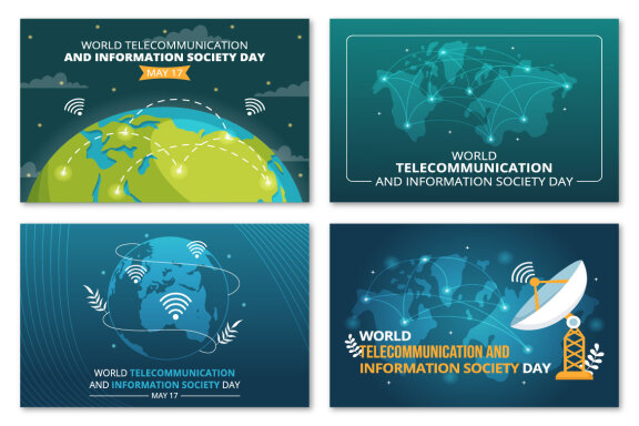 12 World Telecommunication and Information Society Day Illustration