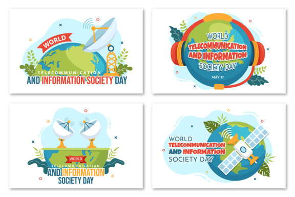 12 World Telecommunication and Information Society Day Illustration