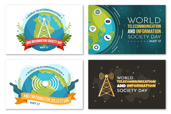 12 World Telecommunication and Information Society Day Illustration