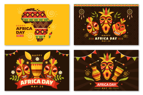 16 Happy Africa Day Illustration