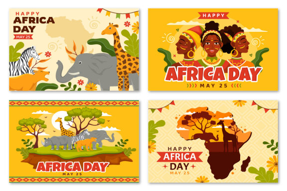 16 Happy Africa Day Illustration