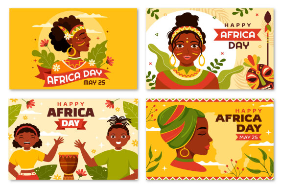 16 Happy Africa Day Illustration
