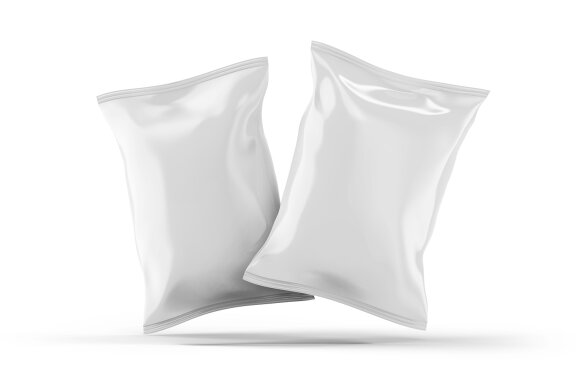 Snack or Potato Chips Packaging Bag Mockup