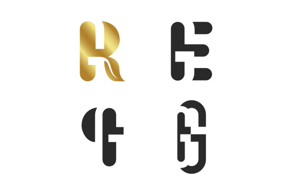 RG EG q G GG - Free Logo Shapes