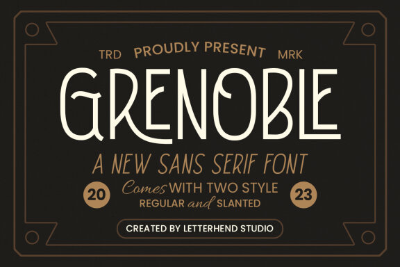 Grenoble - Sans Serif Font