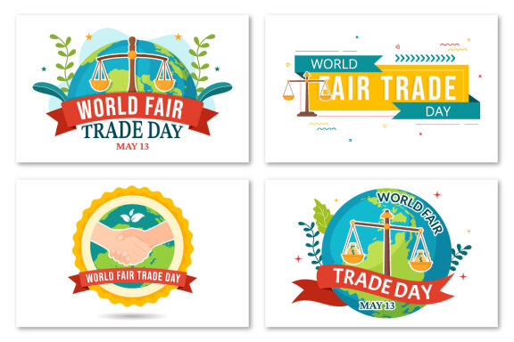 12 World Fair Trade Day Illustration