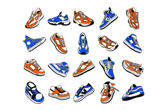 Sneakers Vector Illustration