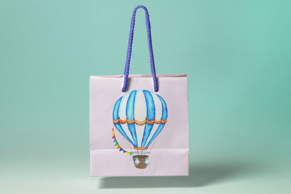 Watercolor Hot Air Balloons