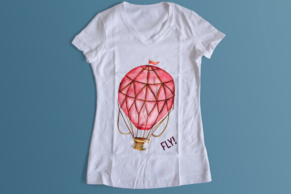 Watercolor Hot Air Balloons