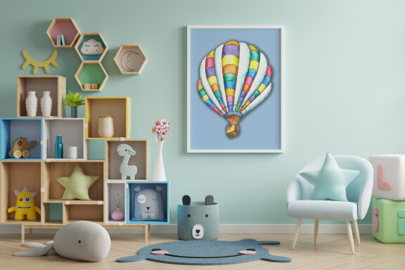 Watercolor Hot Air Balloons