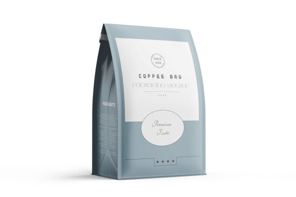 Matte Food Packaging Large Pouch Bag Mockup