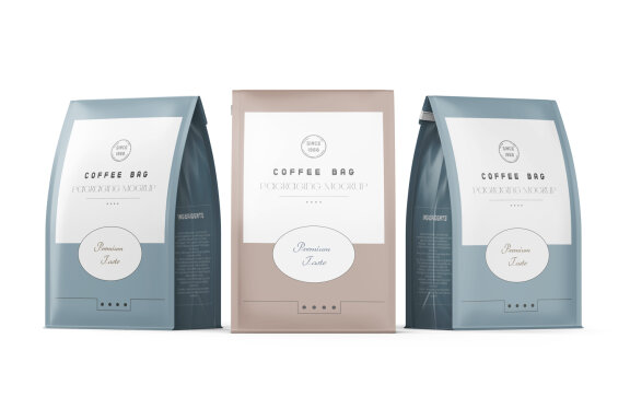 Matte Food Packaging Large Pouch Bag Mockup