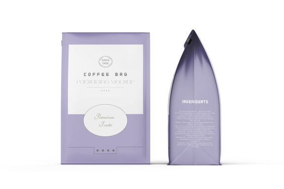 Matte Food Packaging Large Pouch Bag Mockup
